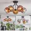 Ripoll Deckenleuchte Glas 15 cm Chrom, Gold, Klar, Kupferfarben, Rauchfarben, 5-flammig