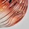 Ripoll Deckenleuchte Glas 15 cm Chrom, Gold, Klar, Kupferfarben, Rauchfarben, 5-flammig