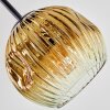 Ripoll Deckenleuchte Glas 15 cm Chrom, Gold, Klar, Kupferfarben, Rauchfarben, 5-flammig