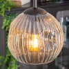 Ripoll Hängeleuchte Glas 15 cm Bernsteinfarben, Klar, 4-flammig