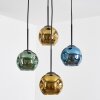 Ripoll Hängeleuchte Glas 15 cm Blau, Gold, Grün, 4-flammig