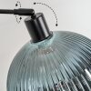 Koyoto Stehleuchte Glas 25 cm Schwarz, 1-flammig