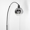 Ripoll Bogenstehlampe Glas 20 cm Schwarz, 1-flammig