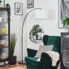 Soungou Stehleuchte 38 cm Chrom, Schwarz, 1-flammig