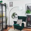 Soungou Stehleuchte 38 cm Chrom, Schwarz, 1-flammig