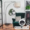 Bassagoda Stehleuchte 40 cm Chrom, Schwarz, 1-flammig