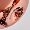 Ripoll Deckenleuchte Glas 15 cm Chrom, Gold, Kupferfarben, Rauchfarben, 5-flammig