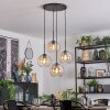 Koyoto Hängeleuchte Glas 20 cm Bernsteinfarben, Klar, 4-flammig