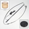 Ramila Stehleuchte 40 cm Chrom, Schwarz, 1-flammig