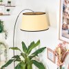 Chellas Stehleuchte 45 cm Chrom, Schwarz, 1-flammig