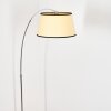 Chellas Stehleuchte 45 cm Chrom, Schwarz, 1-flammig