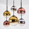 Gastor Hängeleuchte Glas 20 cm, 25 cm, 30 cm Chrom, Gold, Klar, Kupferfarben, Rauchfarben, 6-flammig
