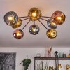 Ripoll Deckenleuchte Glas 15 cm Blau, Gold, Kupferfarben, 8-flammig
