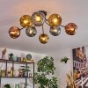 Ripoll Deckenleuchte Glas 15 cm Blau, Gold, Kupferfarben, 8-flammig