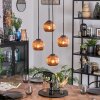 Ripoll Hängeleuchte Glas 15 cm Kupferfarben, 4-flammig