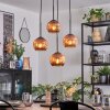 Ripoll Hängeleuchte Glas 15 cm Kupferfarben, 4-flammig
