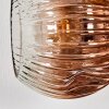 Ripoll Wandleuchte Glas 15 cm Gold, Schwarz, 3-flammig