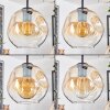 Ripoll Hängeleuchte Glas 20 cm Bernsteinfarben, Klar, 4-flammig