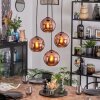 Ripoll Hängeleuchte Glas 20 cm Kupferfarben, 4-flammig
