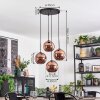 Ripoll Hängeleuchte Glas 20 cm Kupferfarben, 4-flammig