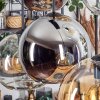Koyoto Hängeleuchte Glas 25 cm Bernsteinfarben, Chrom, Klar, Rauchfarben, 6-flammig