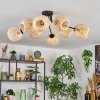 Basto Deckenleuchte 15 cm Naturfarben, 8-flammig