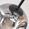 Ripoll Deckenleuchte Glas 15 cm Bernsteinfarben, Klar, Rauchfarben, 10-flammig