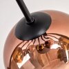 Koyoto Deckenleuchte Glas 15 cm Gold, Klar, Kupferfarben, Rauchfarben, 10-flammig