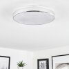 Makak Deckenleuchte LED Chrom, Weiß, 1-flammig