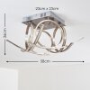 Felin Deckenleuchte LED Nickel-Matt, 1-flammig