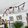 Baripada Deckenleuchte Schwarz, 6-flammig
