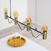 Gnarp Pendelleuchte Schwarz-Gold, 4-flammig
