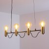 Gnarp Pendelleuchte Schwarz-Gold, 4-flammig