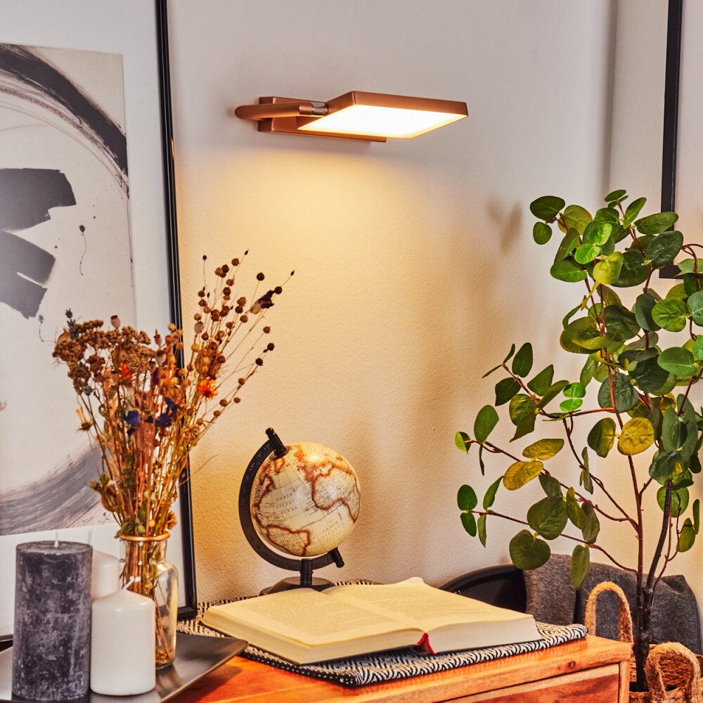Anneau Wandleuchte LED Chrom, Kupferfarben, 1-flammig main product photo
