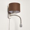 Wiby Wandleuchte LED Nickel-Matt, 2-flammig