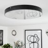 Mentque Deckenleuchte LED Schwarz, 1-flammig