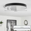 Mentque Deckenleuchte LED Schwarz, 1-flammig