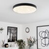 Mentque Deckenleuchte LED Schwarz, 1-flammig