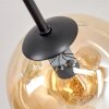 Koyoto Deckenleuchte Glas 15 cm Bernsteinfarben, Chrom, Rauchfarben, 8-flammig