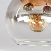 Koyoto Deckenleuchte Glas 15 cm Naturfarben, Schwarz, 3-flammig