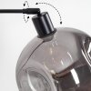 Ripoll Stehleuchte Glas 25 cm Schwarz, 1-flammig