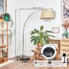 Sabadim Stehleuchte 45 cm Chrom, Schwarz, 1-flammig