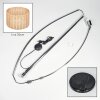 Cavaca Stehleuchte 35 cm Chrom, Schwarz, 1-flammig