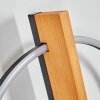 Pompu Wandleuchte LED Naturfarben, Schwarz, 1-flammig