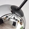 Koyoto Deckenleuchte Glas 15 cm Bernsteinfarben, Chrom, Klar, Rauchfarben, 8-flammig