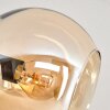 Koyoto Deckenleuchte Glas 15 cm Bernsteinfarben, Chrom, Klar, Rauchfarben, 8-flammig