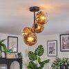 Ripoll Deckenleuchte Glas 15 cm Gold, Klar, 4-flammig