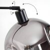 Ripoll Stehleuchte Glas 25 cm Schwarz, 1-flammig