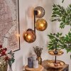 Ripoll Wandleuchte Glas 15 cm Gold, Kupferfarben, Rauchfarben, 3-flammig