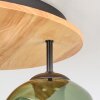 Ripoll Deckenleuchte Glas 15 cm Naturfarben, Schwarz, 3-flammig